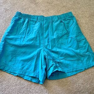 Columbia Women’s Hybrid Swim Shorts 1X Teal Button Zip Quick Dry